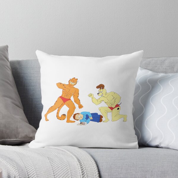 Item preview, Buff Garfield And Buff Odie Beating Up Jon designed and sold by Nova-hLeivghky.