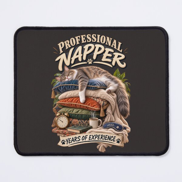 Item preview, Professional Napper – Years of Experience Funny Cat designed and sold by Golden Era Studio.