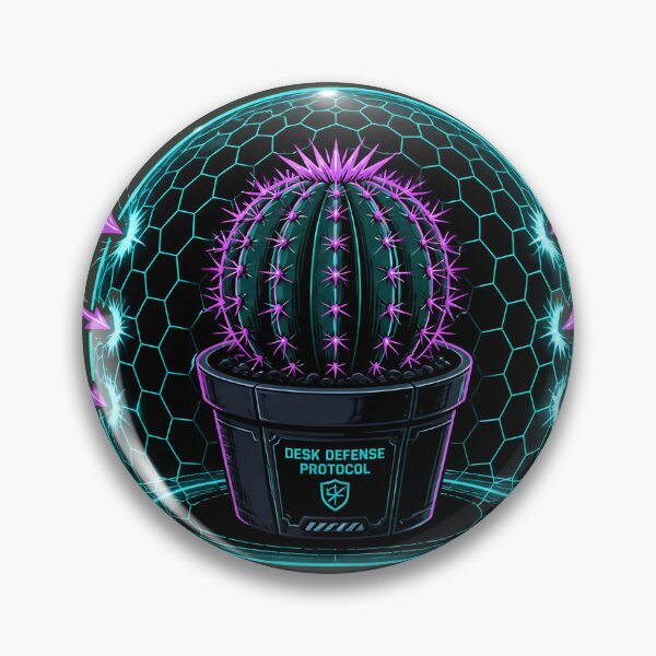 Item preview, Desk Firewall Active Cactus Cyber Security Plant Parent designed and sold by ThirdShiftLab.