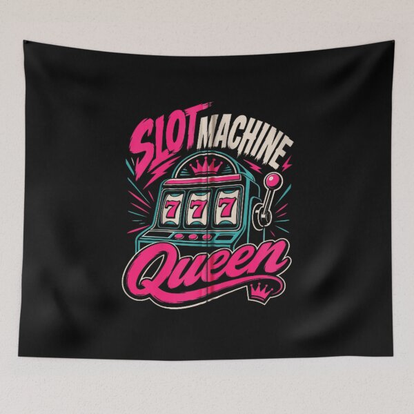 Item preview, Slot Machine Queen Funny Casino Gambling Lucky 777 Vintage Neon designed and sold by PhocoNibict.