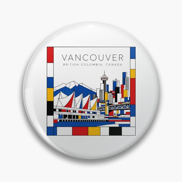Item preview, Vancouver Mondrian style poster 3D designed and sold by CMYKStudio.