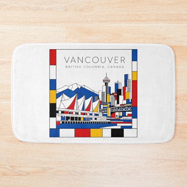 Item preview, Vancouver Mondrian style poster 3D designed and sold by CMYKStudio.
