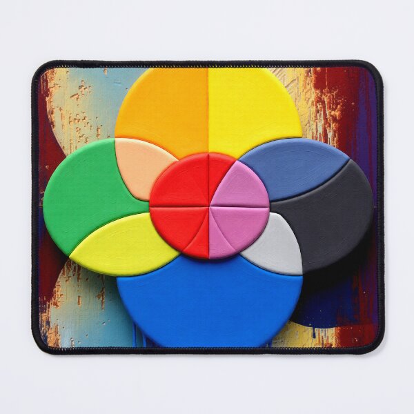 Item preview, radiant color wheel rust colorful geometric abstract design designed and sold by SmashingDeals.