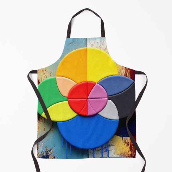 Item preview, radiant color wheel rust colorful geometric abstract design designed and sold by SmashingDeals.