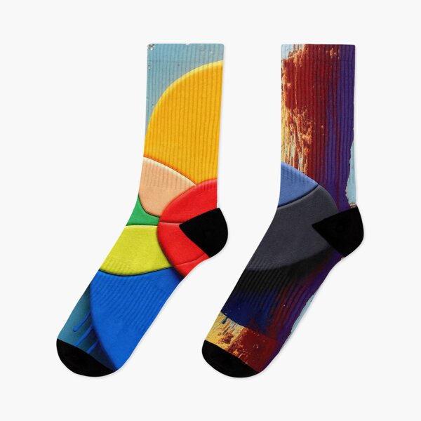 Item preview, radiant color wheel rust colorful geometric abstract design designed and sold by SmashingDeals.