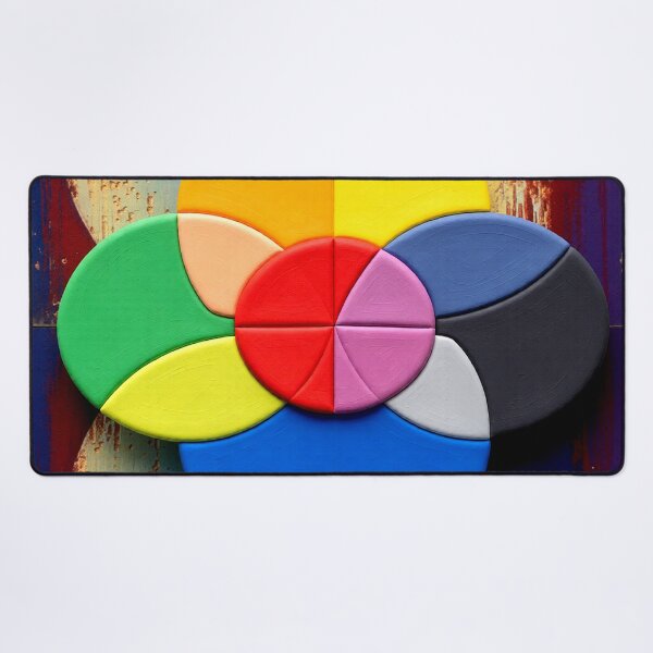 Item preview, radiant color wheel rust colorful geometric abstract design designed and sold by SmashingDeals.