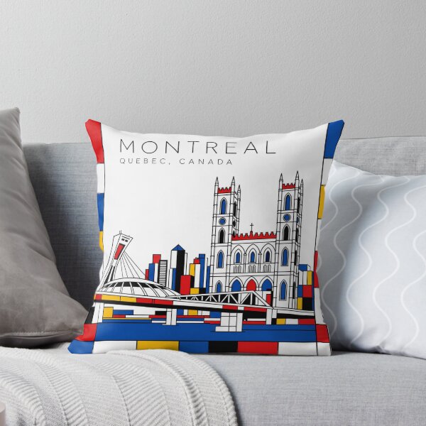 Item preview, Montreal Mondrian style poster 3D designed and sold by CMYKStudio.