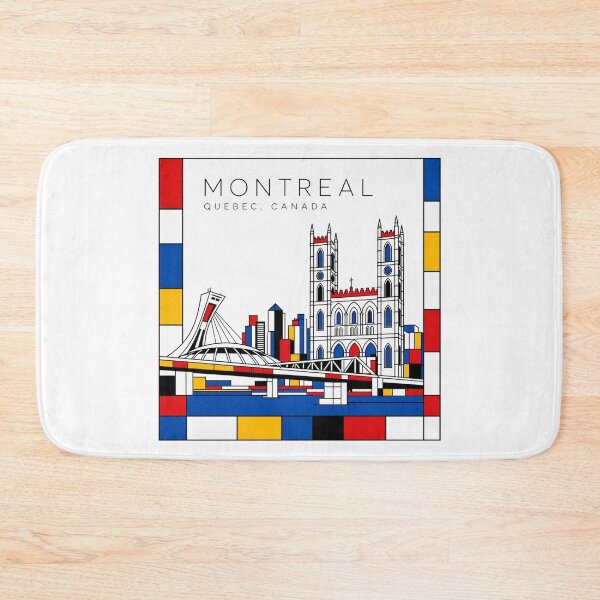 Item preview, Montreal Mondrian style poster 3D designed and sold by CMYKStudio.