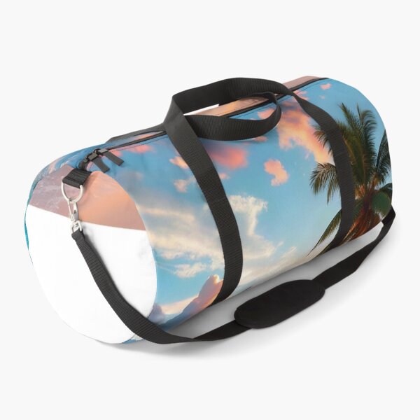 Item preview, Tropical Sunset Beach Paradise – Palm Trees, Ocean & Golden Sky designed and sold by DreamyWallVibes.