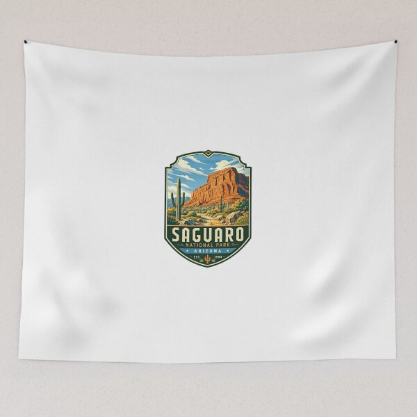 Item preview, Saguaro National Park Arizona Est 1994 Travel Souvenir Desert Cactus designed and sold by Simsimah26Parks.