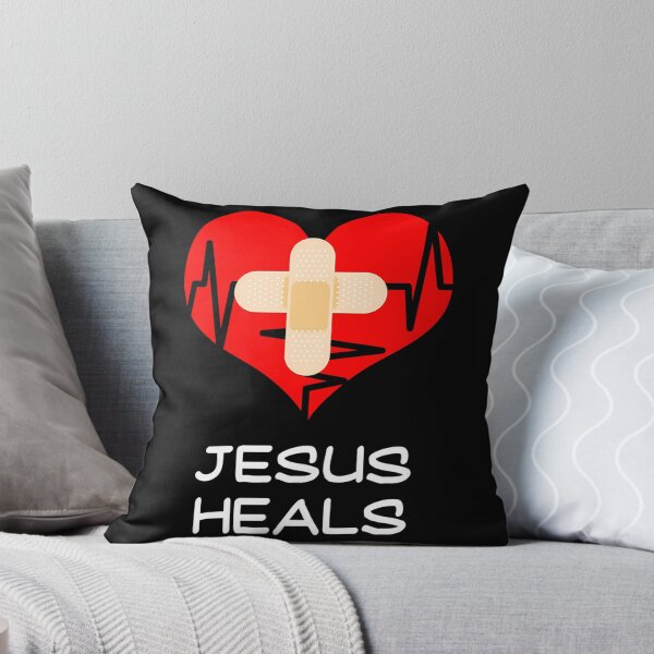 Item preview, Jesus Heals Christian Cross Nurse Heart designed and sold by aox-cc-3oy.