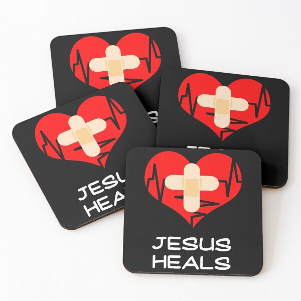 Item preview, Jesus Heals Christian Cross Nurse Heart designed and sold by aox-cc-3oy.