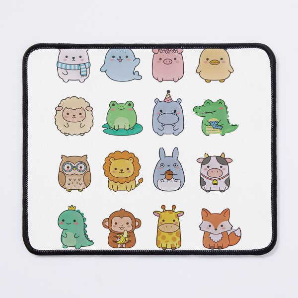 Item preview, Cute Animal Stickers — Elegant Illustration Pack for Planners designed and sold by Noorkin.