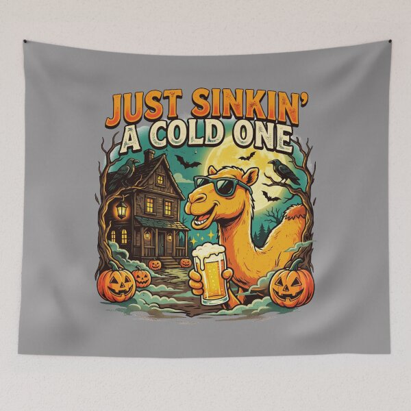 Item preview, Animal Funny Beer Lover – Just Sinkin' a Cold One Halloween – Funny Beer T-Shirt designed and sold by Grang Art Artistic Designs.