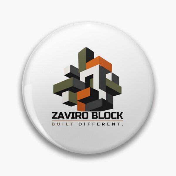 Item preview, ZAVIRO Block Geometric Streetwear Emblem designed and sold by DailyTrendFinds.