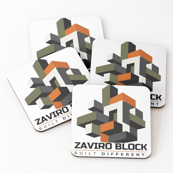 Item preview, ZAVIRO Block Geometric Streetwear Emblem designed and sold by DailyTrendFinds.