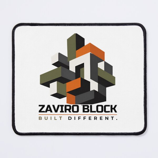 Item preview, ZAVIRO Block Geometric Streetwear Emblem designed and sold by DailyTrendFinds.