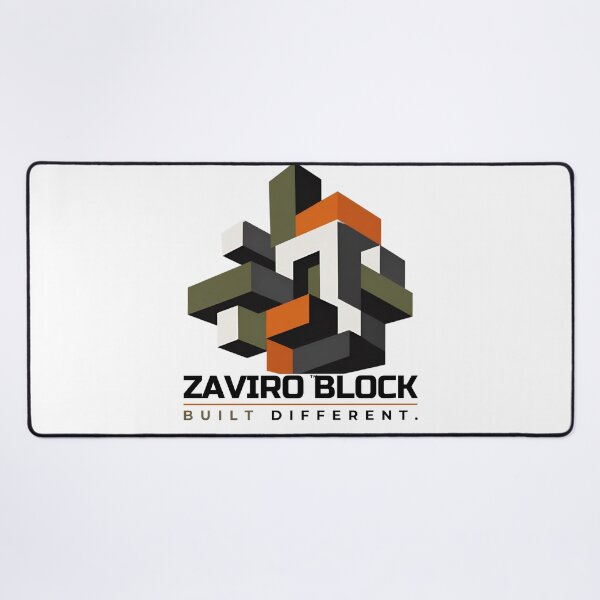 Item preview, ZAVIRO Block Geometric Streetwear Emblem designed and sold by DailyTrendFinds.