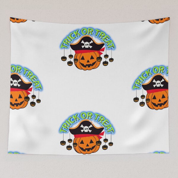Item preview, ? Trick or Treat Pirate Pumpkin Halloween Design ?‍☠️? designed and sold by Palette _Vibes.