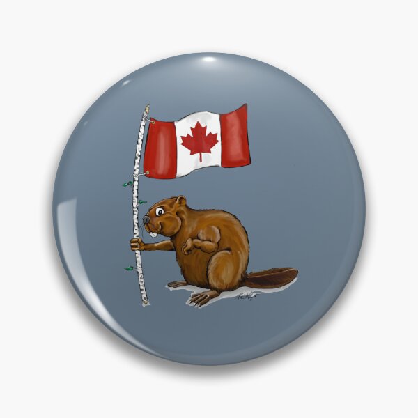 Item preview, Beaver with Canadian Flag designed and sold by Wangnitokoto.