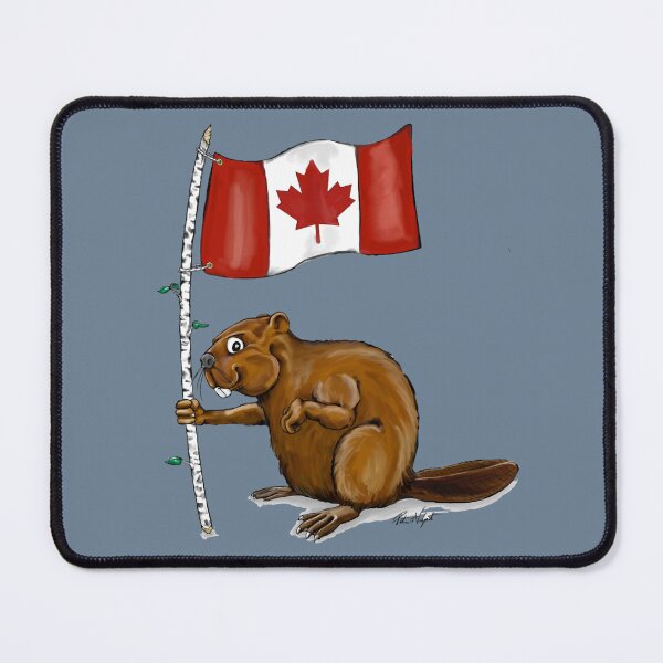 Item preview, Beaver with Canadian Flag designed and sold by Wangnitokoto.