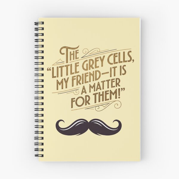 Item preview, Hercule Poirot Quote Vintage Typography design designed and sold by Wonderful world of whimsical Art of yesteryear and today .