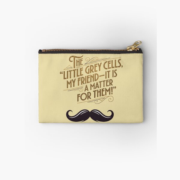 Item preview, Hercule Poirot Quote Vintage Typography design designed and sold by Wonderful world of whimsical Art of yesteryear and today .