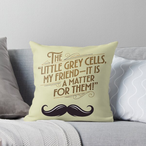 Item preview, Hercule Poirot Quote Vintage Typography design designed and sold by Wonderful world of whimsical Art of yesteryear and today .