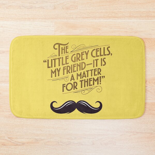 Item preview, Hercule Poirot Quote Vintage Typography design designed and sold by Wonderful world of whimsical Art of yesteryear and today .