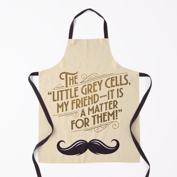 Item preview, Hercule Poirot Quote Vintage Typography design designed and sold by Wonderful world of whimsical Art of yesteryear and today .