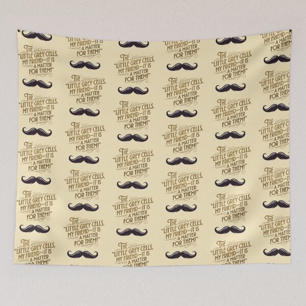 Item preview, Hercule Poirot Quote Vintage Typography design designed and sold by Wonderful world of whimsical Art of yesteryear and today .