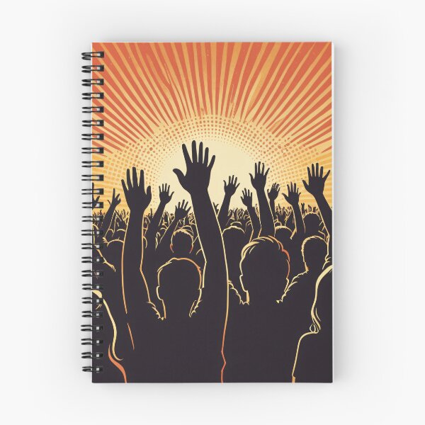 Item preview, Retro Music Festival Crowd Flat Halftone Poster designed and sold by RAMemory.