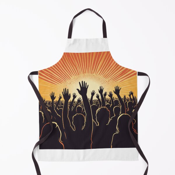 Item preview, Retro Music Festival Crowd Flat Halftone Poster designed and sold by RAMemory.