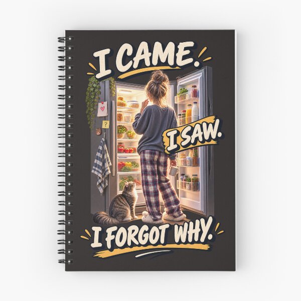 Item preview, I Came I Saw I Forgot Why – Funny Kitchen Humor designed and sold by Golden Era Studio.