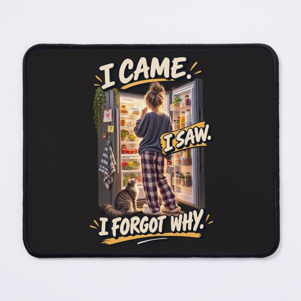 Item preview, I Came I Saw I Forgot Why – Funny Kitchen Humor designed and sold by Golden Era Studio.
