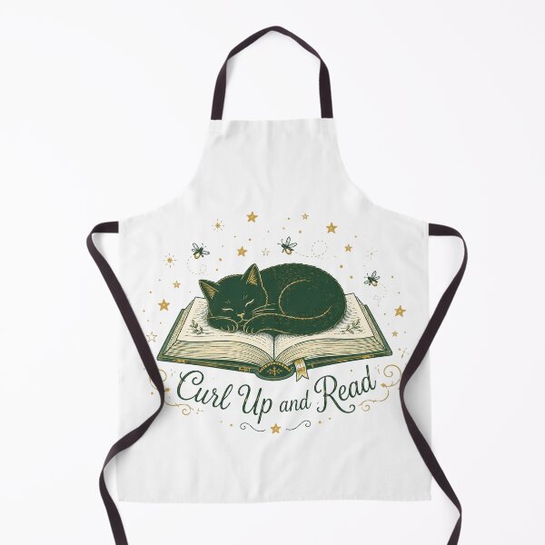 Item preview, Curl Up And Read Black Cat Book Lover Art designed and sold by Hearth & Hollow.