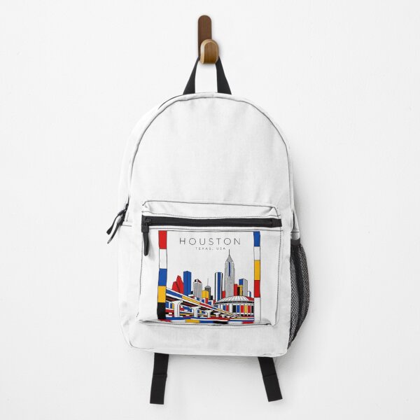 Item preview, Houston Mondrian style poster 3D designed and sold by CMYKStudio.
