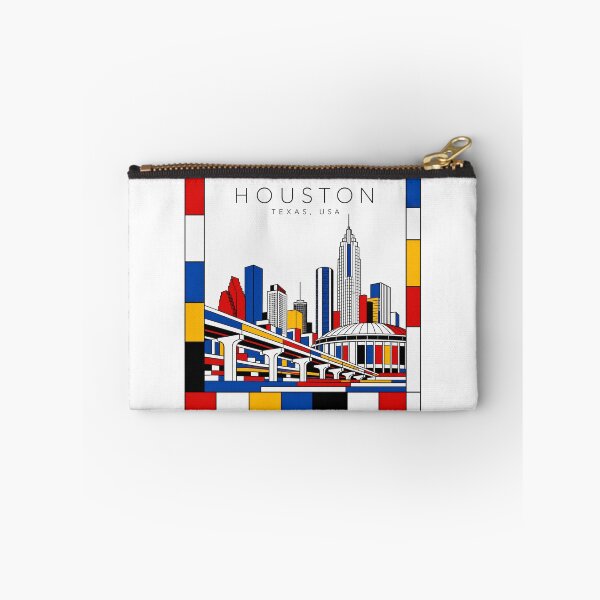 Item preview, Houston Mondrian style poster 3D designed and sold by CMYKStudio.