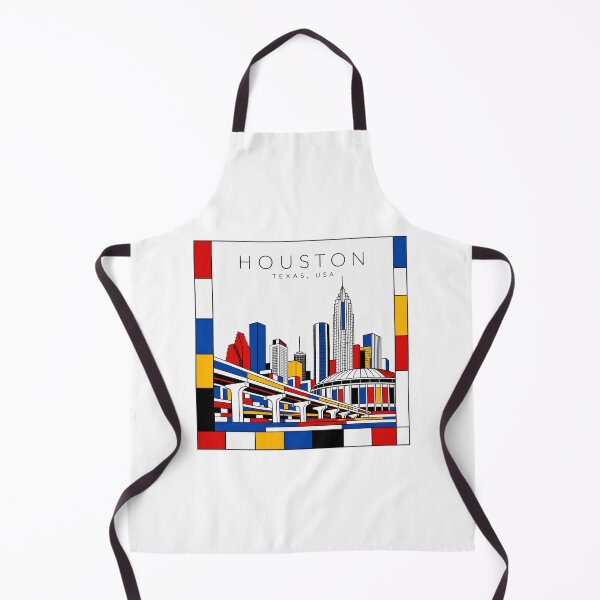 Item preview, Houston Mondrian style poster 3D designed and sold by CMYKStudio.