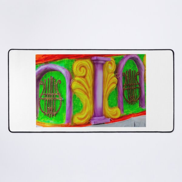 Item preview, Colorful Carnival Float Decoration With Ornate Lyre Motifs, Columns and Swirling Baroque Accents designed and sold by Nmallia.