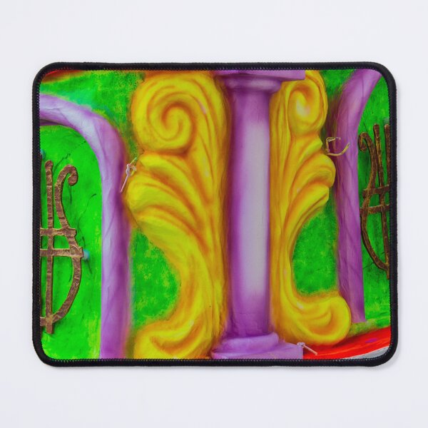 Item preview, Colorful Carnival Float Decoration With Ornate Lyre Motifs, Columns and Swirling Baroque Accents designed and sold by Nmallia.