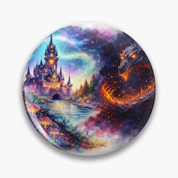 Item preview, Enchanted Castle and Fire Dragon designed and sold by cuprum.