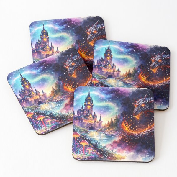 Item preview, Enchanted Castle and Fire Dragon designed and sold by cuprum.
