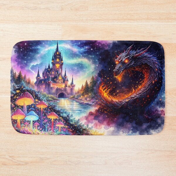 Item preview, Enchanted Castle and Fire Dragon designed and sold by cuprum.