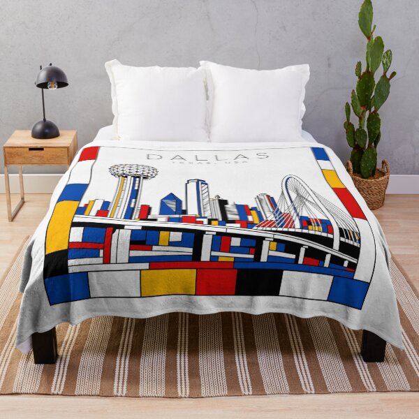 Item preview, Dallas Mondrian style poster 3D designed and sold by CMYKStudio.