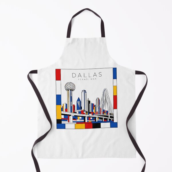 Item preview, Dallas Mondrian style poster 3D designed and sold by CMYKStudio.