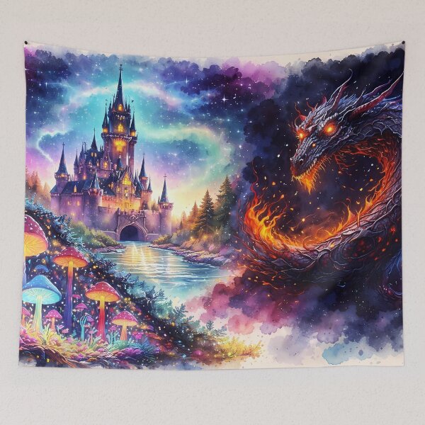 Item preview, Enchanted Castle and Fire Dragon designed and sold by cuprum.