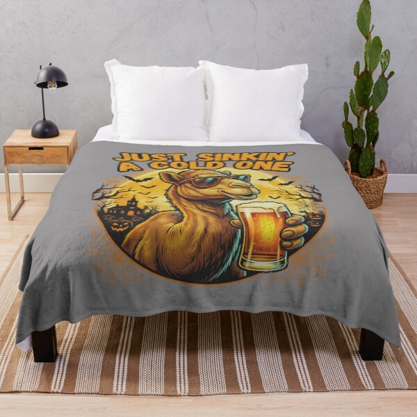Item preview, Halloween Camel Beer Party – Funny Spooky Drinking Design – Just Sinkin' a Cold One Halloween – Funny Beer T-Shirt designed and sold by Grang Art Artistic Designs.
