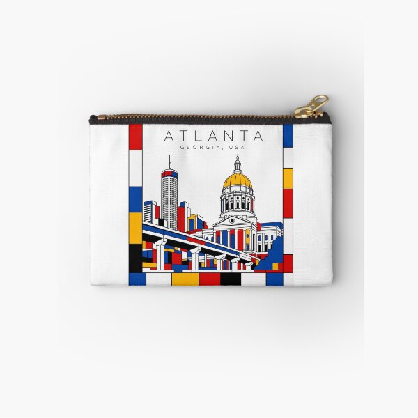 Item preview, Atlanta Mondrian style poster 3D designed and sold by CMYKStudio.