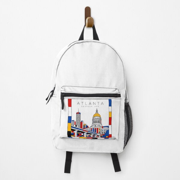 Item preview, Atlanta Mondrian style poster 3D designed and sold by CMYKStudio.